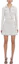 Purchase (Women) Self-Portrait FW22 White Polo Collar Knit Slim Fit Long Sleeve Mini Dress Women. SWF333M01100