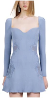 (Women) Self-Portrait FW22 Women’s Lace Long Sleeve Dress French Style Light Blue SWF334M05600 (Women) Self-Portrait FW22 Women’s Lace Long Sleeve Dress French Style Light Blue SWF334M05600