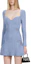 Lookbook (W) 셀프포트레이트 FW22 여성용 프렌치스타일 레이스 롱슬리브 원피스 라이트 블루 SWF334M05600