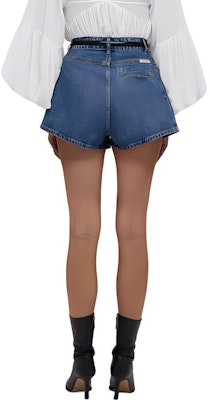 (W) Seluar Pendek Denim Biru High-Waist Wanita dengan Zip & Poket - Self-Portrait. SWF332K01900 Shop (W) Seluar Pendek Denim Biru High-Waist Wanita dengan Zip & Poket - Self-Portrait. SWF332K01900