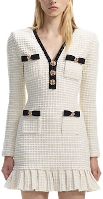 (W) Self-Portrait象牙白法式蝴蝶结美人鱼摆中长连衣裙。 SWF351M01600 Buy (W) Self-Portrait象牙白法式蝴蝶结美人鱼摆中长连衣裙。 SWF351M01600