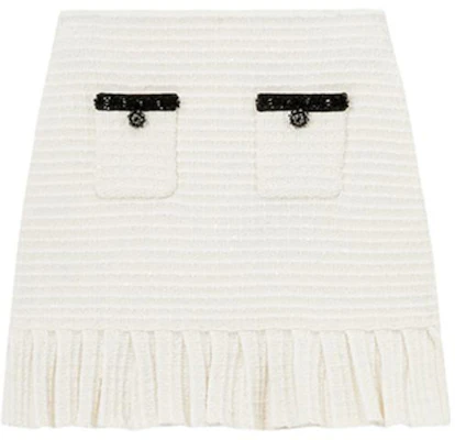 (W) Falda Deportiva Casual Blanca Marfil de Tiro Medio Self-Portrait Mujer SWF351M02200 Order (W) Falda Deportiva Casual Blanca Marfil de Tiro Medio Self-Portrait Mujer SWF351M02200