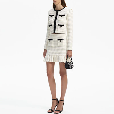 (W) Falda Deportiva Casual Blanca Marfil de Tiro Medio Self-Portrait Mujer SWF351M02200 Purchase (W) Falda Deportiva Casual Blanca Marfil de Tiro Medio Self-Portrait Mujer SWF351M02200