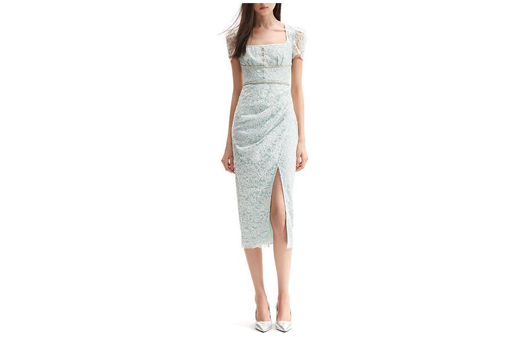 (Women) Self-Portrait Lace Midi Dress - Elegant Evening Gown with Princess Style for Women. SWF352Y22700 圖 2