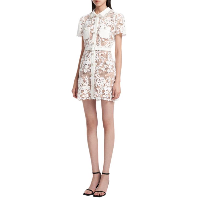 (Women) Self-Portrait Lace Polo Slim Fit Elegant Mini Dress  Formal Party Gown SWF344Y16300 圖 5