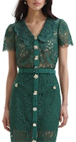 (Women) Self-Portrait Lace Short-Sleeve Shirt Women’s Collar Design in Green. SWF352C02400 (Women) Self-Portrait Lace Short-Sleeve Shirt Women’s Collar Design in Green. SWF352C02400