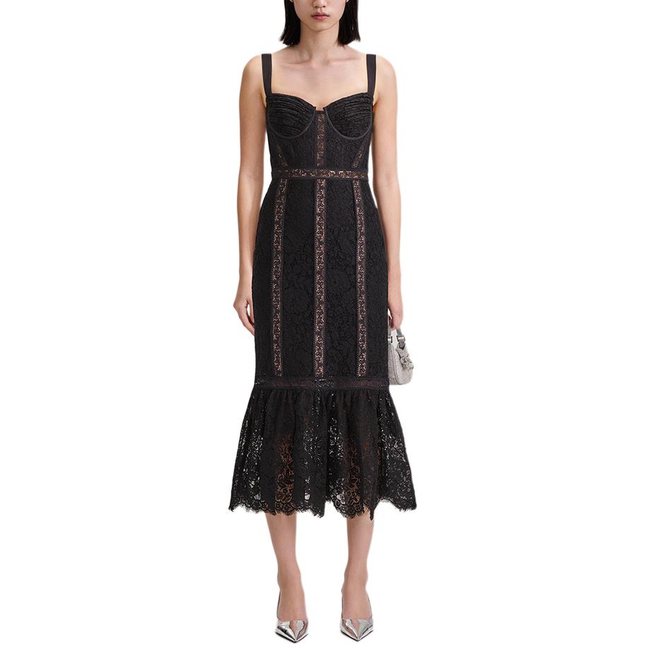 (Women) Self-Portrait Lace Spliced Elegant Evening Party Princess Dress for Women SWF343Y11600 圖 3