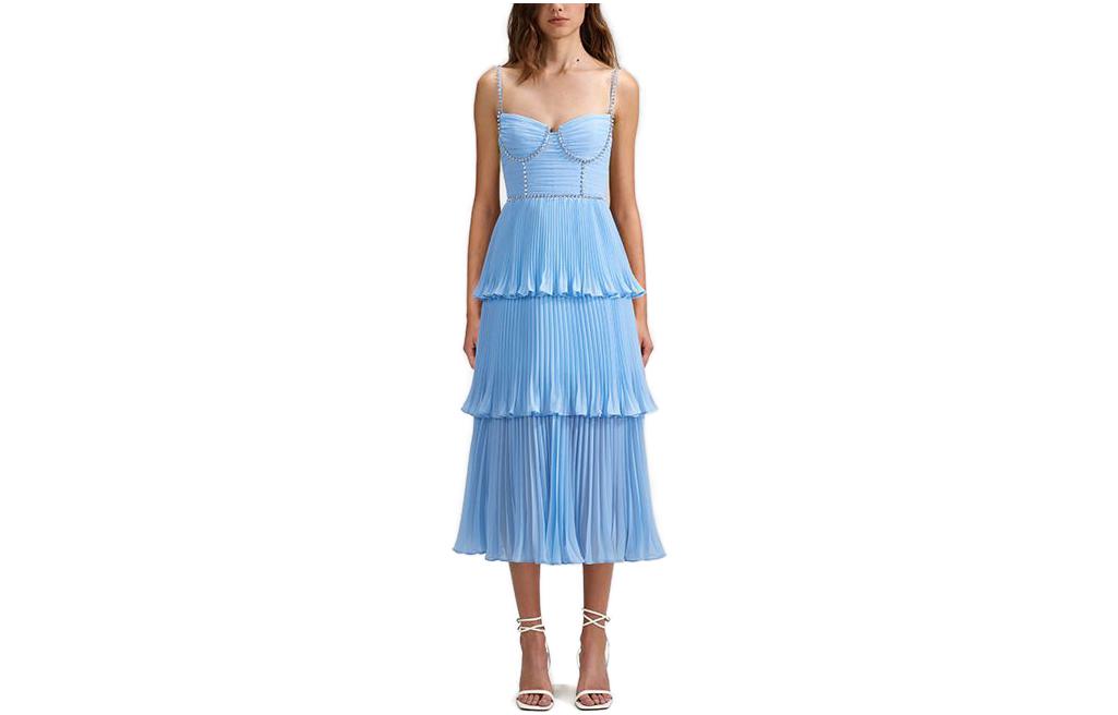 (Women) Self-Portrait Layered Rhinestone Camisole Dress Women SWF342Y21900 圖 2