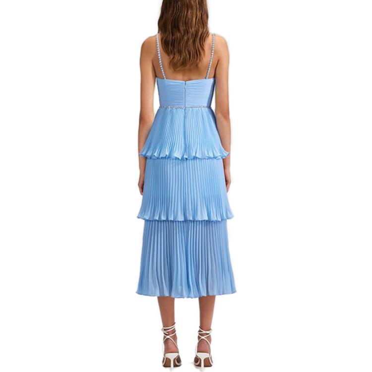 (Women) Self-Portrait Layered Rhinestone Camisole Dress Women SWF342Y21900 圖 5