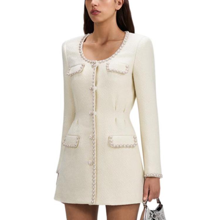 (Women) Self-Portrait Lunar New Year Collection Pearl Button Long Sleeve Mini Dress Women SWF341Y10900 圖 4