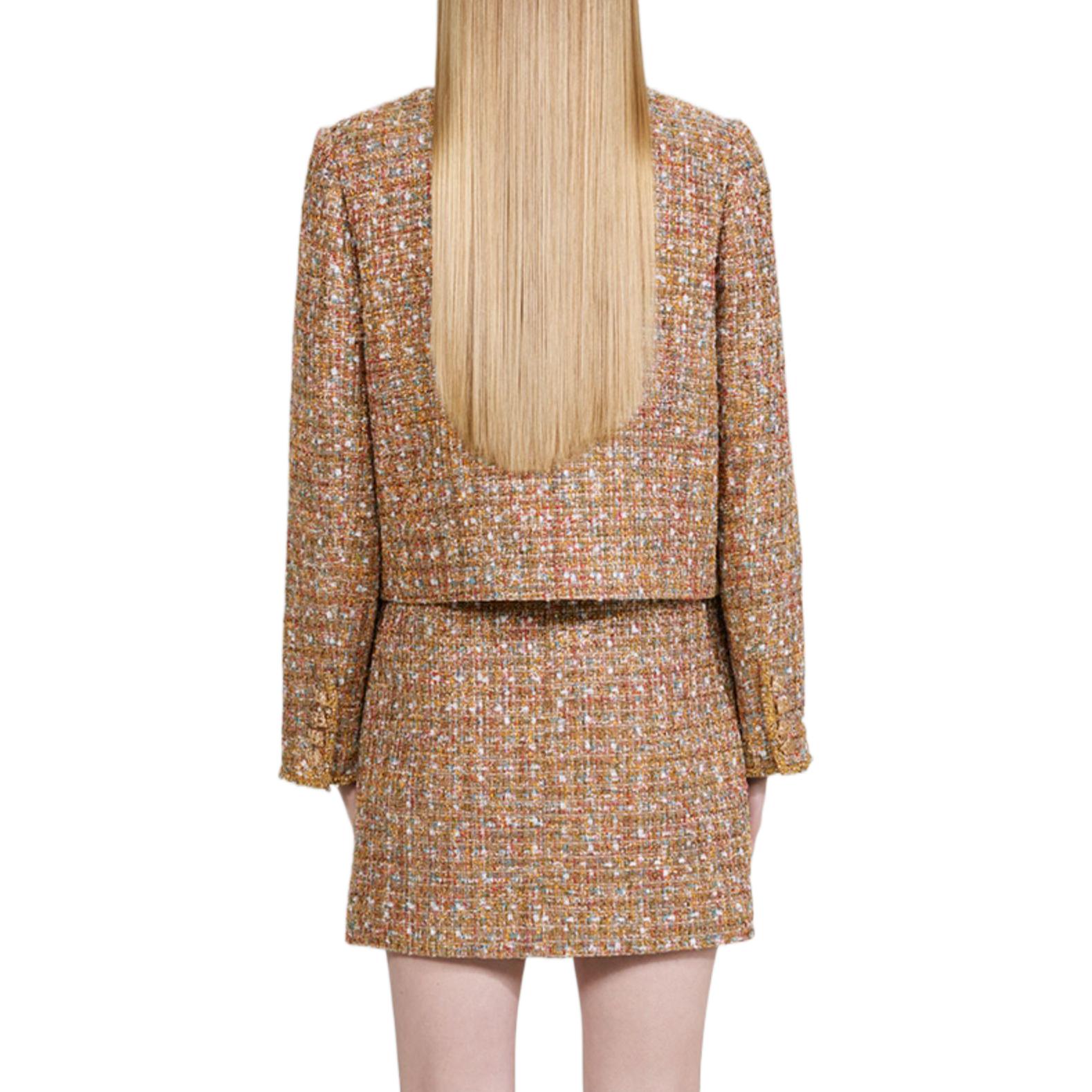 Shop (W) Self-Portrait 農曆新年SS23 駝金色女裝粗花呢外套 SWF334T01100