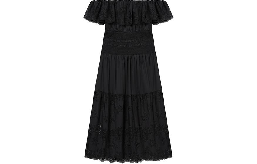 (Women) Self-Portrait Off-Shoulder Midi Dress - Elegant Party Princess Gown for Women SWF352Y19600 圖 2