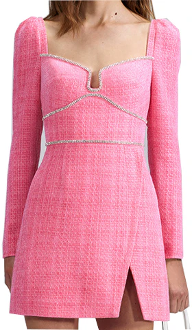 women-self-portrait-pink-heart-neckline-embellished-tweed-long-sleeve-party-dress-swf-342-y22400