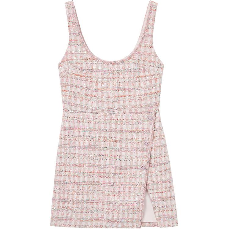 (Women) Self-Portrait Pink Tweed Midi Dress – Elegant Princess Style with High-End Charm SWF343Y10800 圖 2