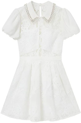 (W) Self-Portrait泡泡袖蕾丝点缀优雅公主晚礼裙 SWF344Y16500 Buy (W) Self-Portrait泡泡袖蕾丝点缀优雅公主晚礼裙 SWF344Y16500