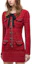 Lookbook (Women) Self-Portrait Red Knitted Bow Long-Sleeve Dress Elegant Style. SWF325M1100013706