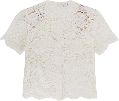 (W) Self-Portrait 圓領鏤空扣子短袖常規T恤 米色 RS24174TC-CREAM Lookbook (W) Self-Portrait 圓領鏤空扣子短袖常規T恤 米色 RS24174TC-CREAM