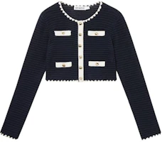 (Women) Self-Portrait Self Portrait Navy Blue Long Sleeve Knit Sweater - Simple & Stylish. SWF353M00600 (Women) Self-Portrait Self Portrait Navy Blue Long Sleeve Knit Sweater - Simple & Stylish. SWF353M00600