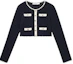 Buy (Women) Self-Portrait Self Portrait Navy Blue Long Sleeve Knit Sweater - Simple & Stylish. SWF353M00600