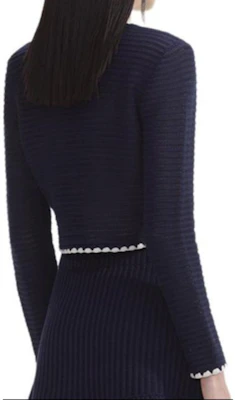 (Women) Self-Portrait Self Portrait Navy Blue Long Sleeve Knit Sweater - Simple & Stylish. SWF353M00600 Lookbook (Women) Self-Portrait Self Portrait Navy Blue Long Sleeve Knit Sweater - Simple & Stylish. SWF353M00600