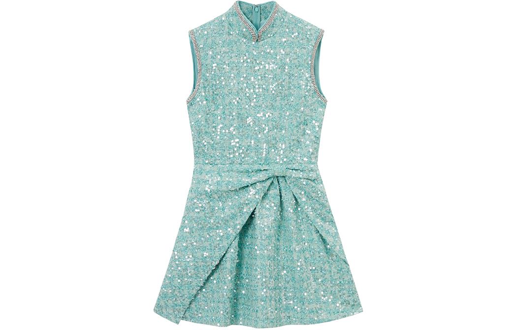 (Women) Self-Portrait Sequin Sleeveless Mini Dress -  Green Multi-color SWF351Y06300 圖 2