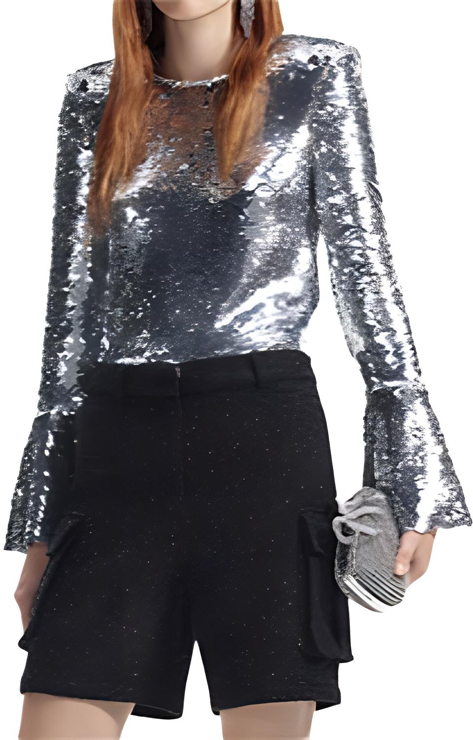 women-self-portrait-silver-sequin-long-sleeve-flare-sleeve-top-womens-swf-351-c01800