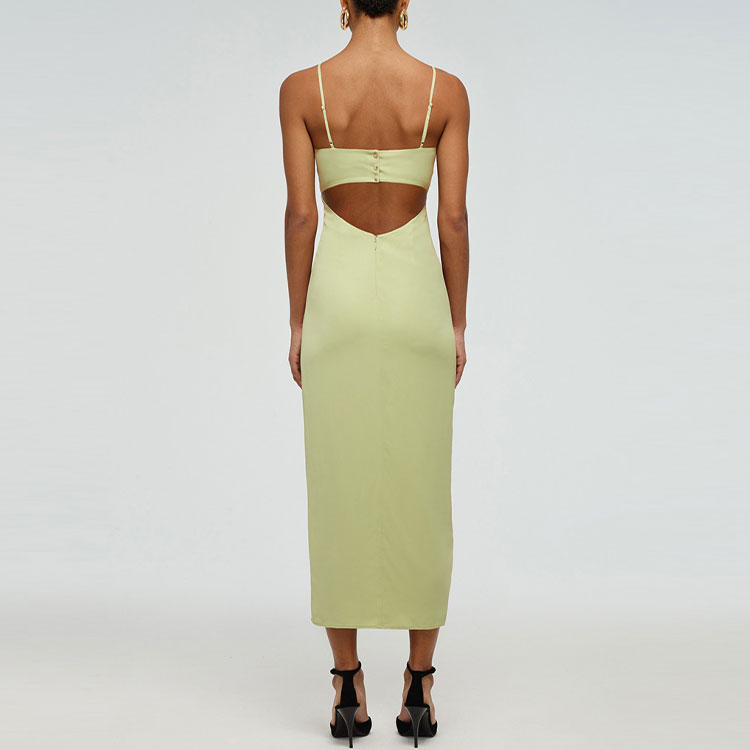 (Women) Self-Portrait Sleeveless Ruched Bow Tie Split Dress for Women. SWF331Y03500 圖 4