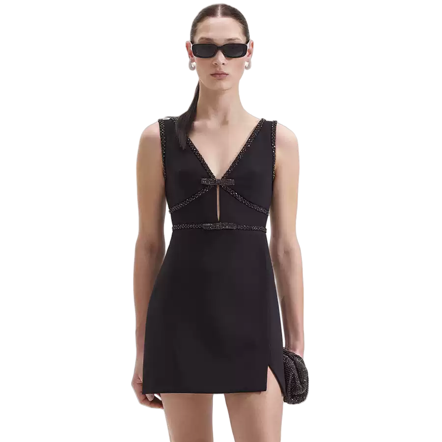 (Women) Self-Portrait Sleeveless V-Neck Elegant Mini Dress for Women Party/Formal Wear SWF352Y18600