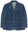Buy (W) Chaqueta Vaquera Azul Denim con Cuello Sólido y Botones Self-Portrait SWF352T02200