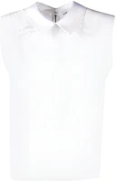 (Women) Self-Portrait SS21 White Lace Detail Zip Shirt SS21045SCWHITE (Women) Self-Portrait SS21 White Lace Detail Zip Shirt SS21045SCWHITE