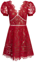 (Women) Self-Portrait SS21 Red Cutout Wrap A-Line Short Sleeve Dress Women’s RS21035 (Women) Self-Portrait SS21 Red Cutout Wrap A-Line Short Sleeve Dress Women’s RS21035