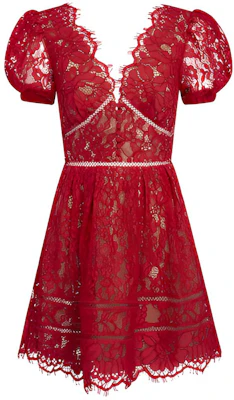 (W) Vestido Mujer Self-Portrait SS21 Rojo Corte Envuelto Línea-A Manga Corta RS21035 Buy (W) Vestido Mujer Self-Portrait SS21 Rojo Corte Envuelto Línea-A Manga Corta RS21035