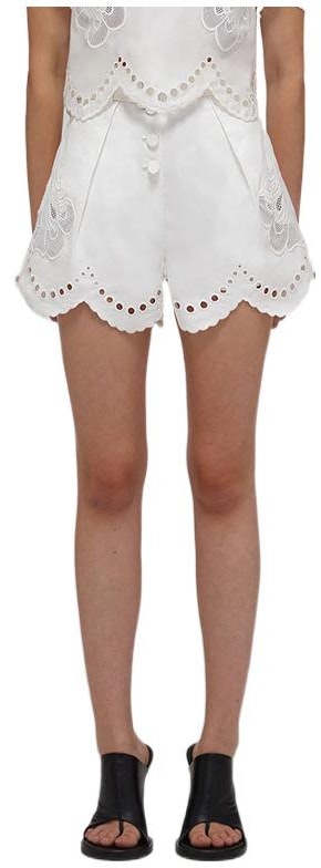 women-self-portrait-ss-22-white-lace-trim-casual-shorts-swf-332-k01200