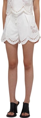 (W) Self-Portrait SS22 白色蕾絲飾邊休閒短褲. SWF332K01200 Shop (W) Self-Portrait SS22 白色蕾絲飾邊休閒短褲. SWF332K01200