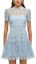 Order (Women) Self-Portrait SS22 Lace Princess Dress Short Sleeve Elegant Evening Gown for Women SWF331Y04600
