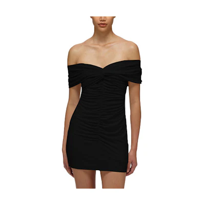 (Women) Self-Portrait SS22 Off-Shoulder Short Sleeve Elegant Party Dress for Women. SWF332Y13800