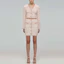Lookbook (Women) Self-Portrait SS22 Pink White Striped Knit High-Waist Mini Skirt for Women SWF332M08600