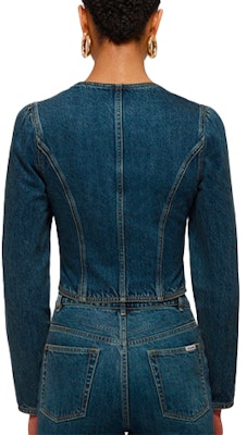 (W) Self-Portrait SS22 方領口袋牛仔外套 女款 藍色 SWF331C01600 Lookbook (W) Self-Portrait SS22 方領口袋牛仔外套 女款 藍色 SWF331C01600