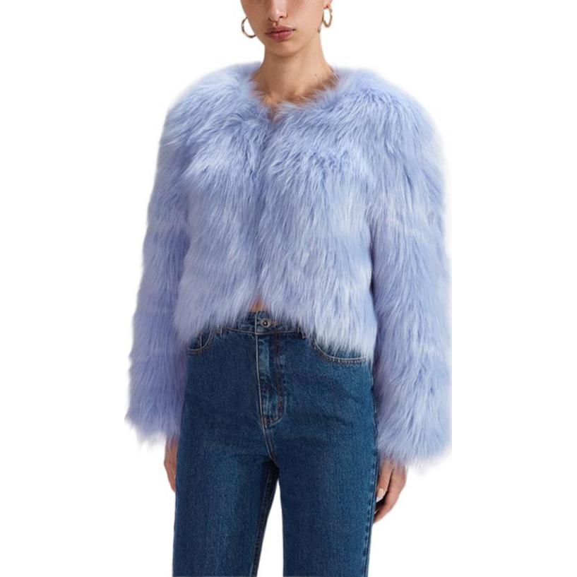 Purchase (W) Chaqueta Cropped Manga Larga Self-Portrait SS23 Azul Nebuloso. SWF334D00600