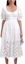 Buy (W) Vestido Corto Blanco Self-Portrait SS23 con Mangas Abullonadas. SWF341Y06000