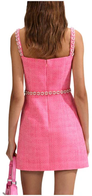 (W) Vestido Mini Ajustado a Cuadros con Lazo y Diamantes SS23 de Self-Portrait SWF342Y19100 Lookbook (W) Vestido Mini Ajustado a Cuadros con Lazo y Diamantes SS23 de Self-Portrait SWF342Y19100