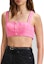 Buy (W) Self-Portrait SS23 Camisole Pendek Wanita - Gaya Pink Inspirasi Chanel SWF342B00300