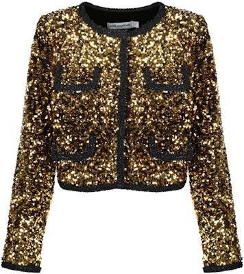 (W) Self-Portrait SS23 金色亮片長袖女外套 SWF343T00300 Order (W) Self-Portrait SS23 金色亮片長袖女外套 SWF343T00300