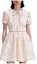 Order (Women) Self-Portrait SS23 Ivory Lace Dress with Bow and Rhinestone Details for Women. SWF343Y01700
