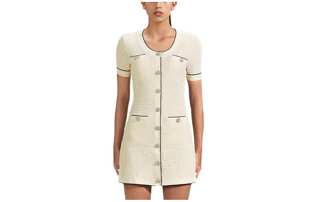 (Women) Self-Portrait SS23 Lunar New Year Elegant Short-Sleeve A-Line Dress for Women SWF341M02900 圖 2