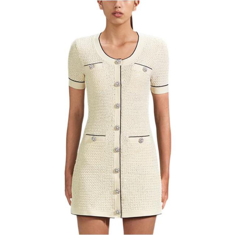 (Women) Self-Portrait SS23 Lunar New Year Elegant Short-Sleeve A-Line Dress for Women SWF341M02900 圖 3