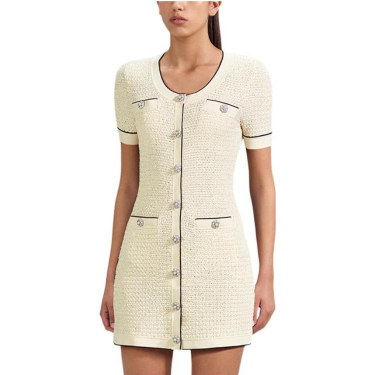 (Women) Self-Portrait SS23 Lunar New Year Elegant Short-Sleeve A-Line Dress for Women SWF341M02900 圖 4