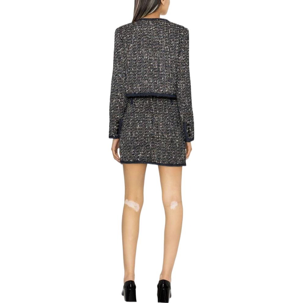 (Women) Self-Portrait Tweed Belted Mini Skirt  Fashion Casual Dress RS23-019SK 圖 4