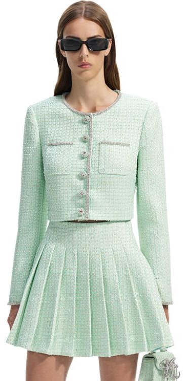 women-self-portrait-tweed-straight-button-up-jacket-mint-green-long-sleeve-swf-351-c01900