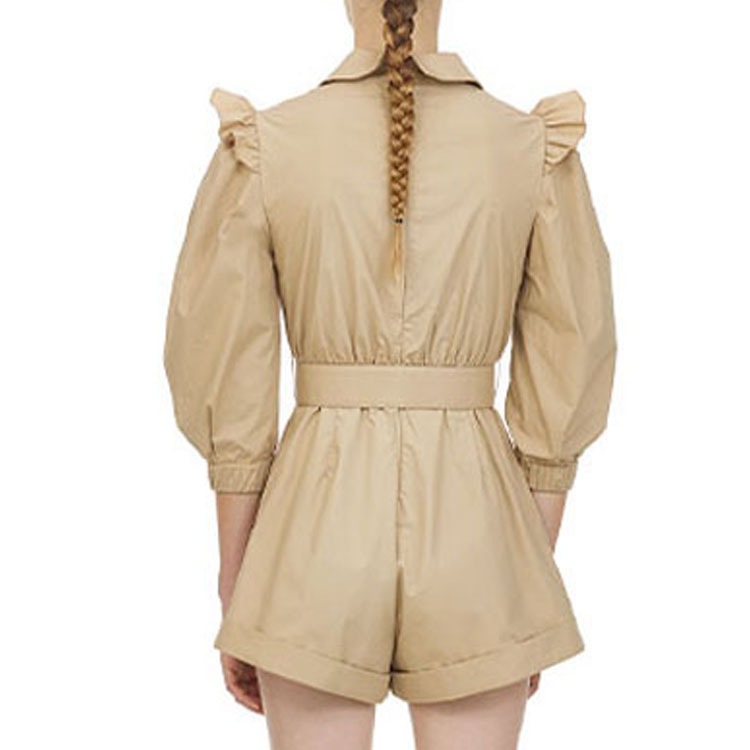 Details for (W) Self-Portrait 女士V领高腰连体裤 卡其色 SWF202K05100